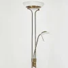 Lampadaire Biot Led Vieux Laiton, 2 Lumieres