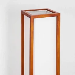 Lampadaire Blandin Bois Fonce, 2 Lumieres