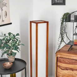 Lampadaire Blandin Bois Fonce, 2 Lumieres