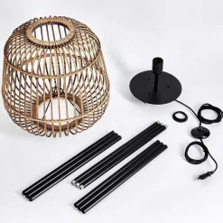 Lampadaire Combeima Noir, 1 Lumiere