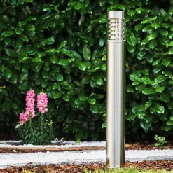 Lampadaire D'Exterieur Dakar Acier Inoxydable, 1 Lumiere