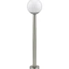 Lampadaire D'Exterieur Eglo Connect Nisia Led Acier Inoxydable, 1 Lumiere