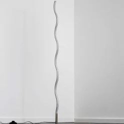 Lampadaire Dillon Led Nickel Mat, 1 Lumiere