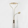 Lampadaire Donna Led Laiton, 2 Lumieres