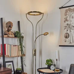 Lampadaire Donna Led Laiton, 2 Lumieres