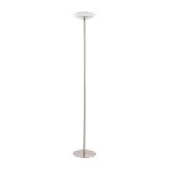 Lampadaire Eglo Connect Frattina-C Led Nickel Mat, 1 Lumiere, Changeur De Couleurs