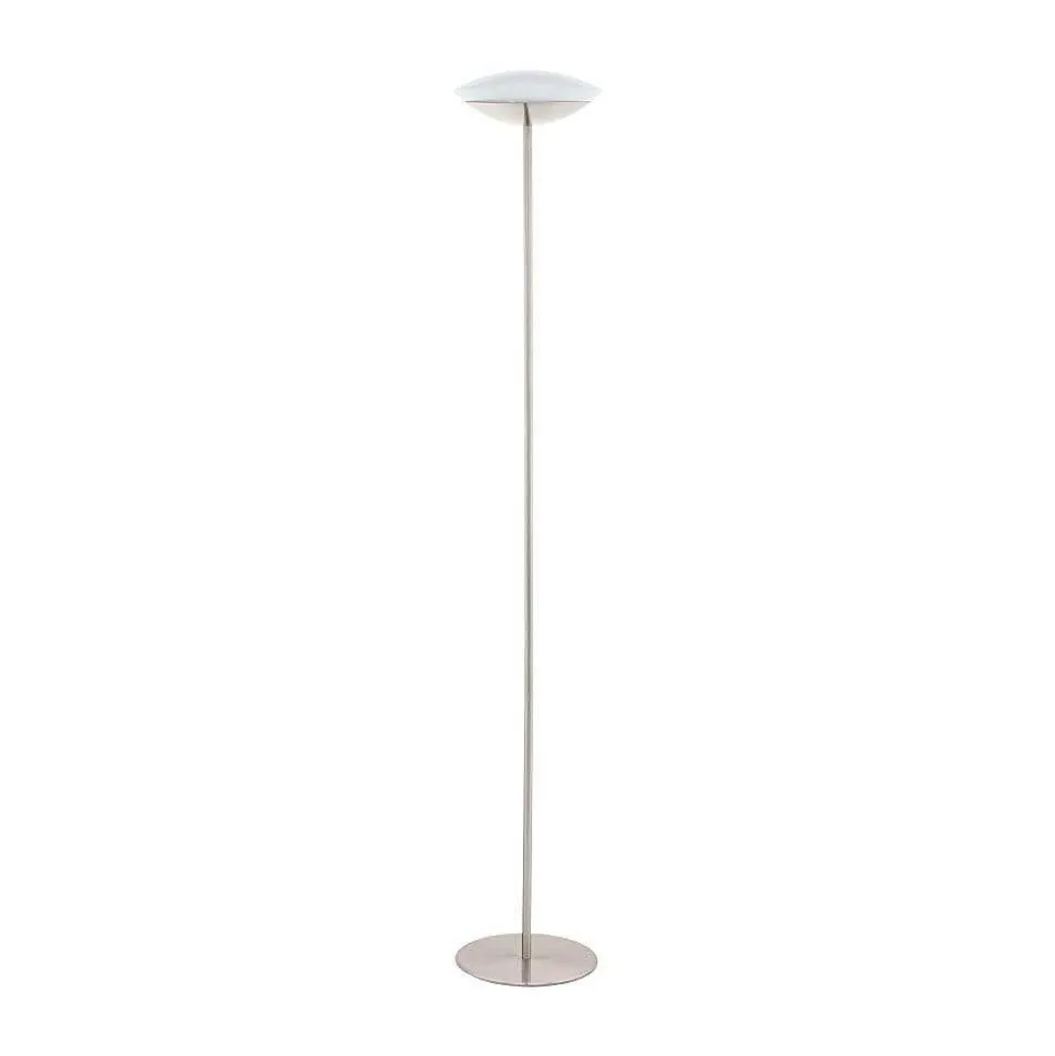 Lampadaire Eglo Connect Frattina-C Led Nickel Mat, 1 Lumiere, Changeur De Couleurs