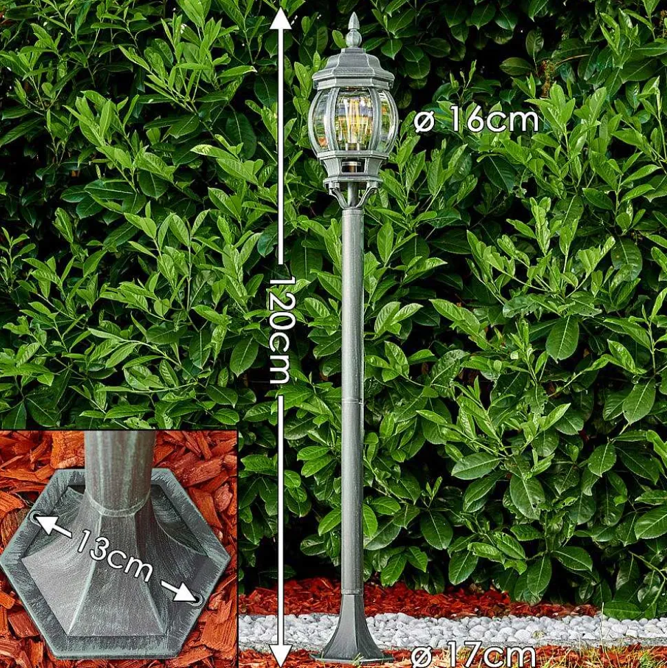 Lampadaire Exterieur Lentua Vert, Noir, 1 Lumiere