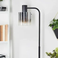 Lampadaire Gafa Noir, 1 Lumiere