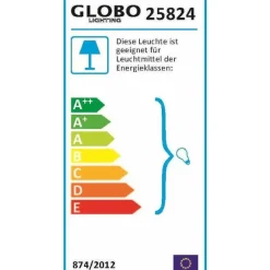 Lampadaire Globo Bali Brun, Rouille, 2 Lumieres