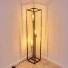 Lampadaire Ibusuki Or, Laiton, Noir, 3 Lumieres