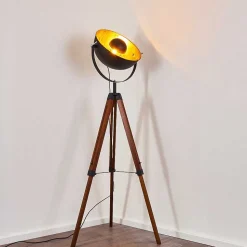 Lampadaire Jupiter Bois Fonce, 1 Lumiere