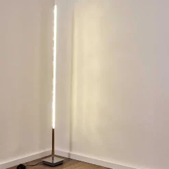 Lampadaire Lovrup Led Acier Inoxydable, 1 Lumiere