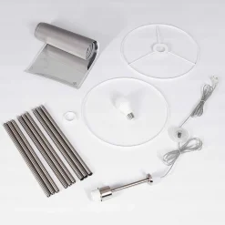 Lampadaire Malu Nickel Mat, 1 Lumiere