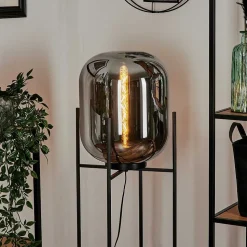 Lampadaire Manzano Noir, 1 Lumiere