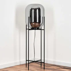 Lampadaire Manzano Noir, 1 Lumiere