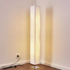 Lampadaire Newtok Chrome, 2 Lumieres