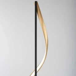 Lampadaire Paul Neuhaus Qswing Led Anthracite, Or, 1 Lumiere, Telecommandes
