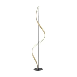 Lampadaire Paul Neuhaus Qswing Led Anthracite, Or, 1 Lumiere, Telecommandes