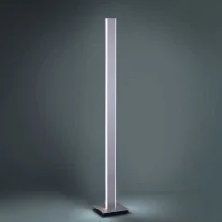 Lampadaire Paul-Neuhaus Q-Adriana Led Aluminium, 2 Lumieres, Telecommandes