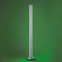 Lampadaire Paul-Neuhaus Q-Adriana Led Aluminium, 2 Lumieres, Telecommandes