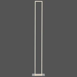 Lampadaire Paul-Neuhaus Q-Kaan Led Acier Brosse, 2 Lumieres, Telecommandes