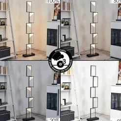 Lampadaire Pitasch Led Noir, 1 Lumiere