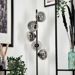 Lampadaire Remaisnil Clair, Fume, 5 Lumieres