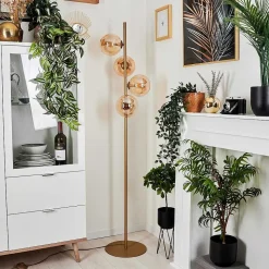 Lampadaire Remaisnil Laiton, 4 Lumieres