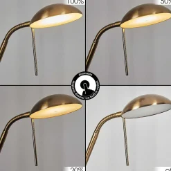 Lampadaire Rom Led Laiton, 2 Lumieres