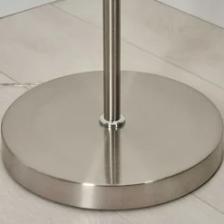 Lampadaire Theron Led Nickel Mat, 1 Lumiere, Telecommandes