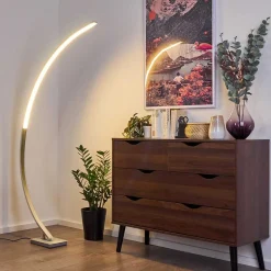 Lampadaire Uttorp Led Argente, 1 Lumiere