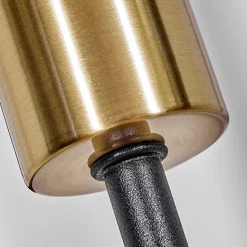 Lampadaire Woden Laiton, Noir, 3 Lumieres