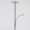 Lampadaire Wonsbek Led Nickel Mat, 2 Lumieres
