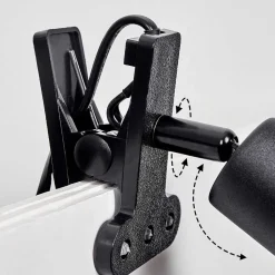 Lampe A Clipper Baripada Noir, 1 Lumiere