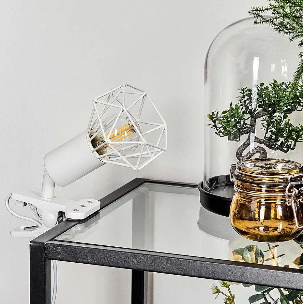 Lampe A Clipper Baripada Blanc, 1 Lumiere