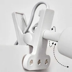 Lampe A Clipper Baripada Blanc, 1 Lumiere