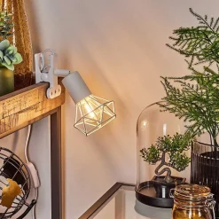 Lampe A Clipper Baripada Blanc, 1 Lumiere