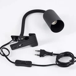 Lampe A Clipper Javel Noir, 1 Lumiere