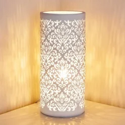 Lampe A Poser Aberjona Blanc, 1 Lumiere
