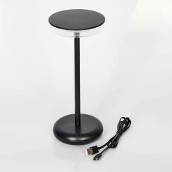 Lampe A Poser Baigorrita Led Noir, 1 Lumiere