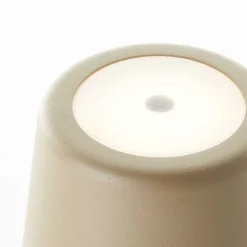 Lampe A Poser Brilliant Kaami Led Brun, 1 Lumiere
