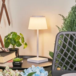 Lampe A Poser Burzaco Led Blanc, 1 Lumiere, Changeur De Couleurs