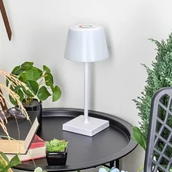 Lampe A Poser Burzaco Led Blanc, 1 Lumiere, Changeur De Couleurs