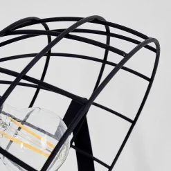 Lampe A Poser Flambeau Noir, 1 Lumiere