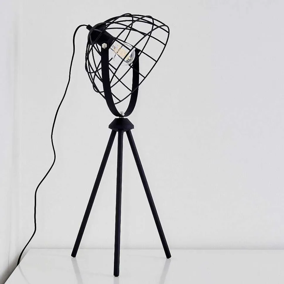 Lampe A Poser Flambeau Noir, 1 Lumiere