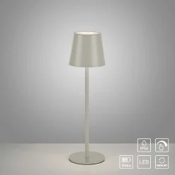Lampe A Poser Leuchten Direkt Euria Led Gris, 1 Lumiere