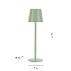 Lampe A Poser Leuchten-Direkt Euria Led Vert, 1 Lumiere