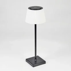 Lampe A Poser Longchamps Led Noir, 1 Lumiere