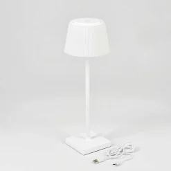 Lampe A Poser Longchamps Led Blanc, 1 Lumiere